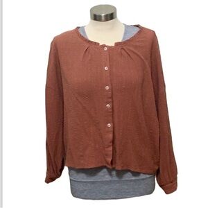 Shein size medium (US 6) Button Down Blouse